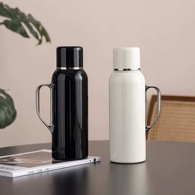 

Новая минималистичная большая чашка для воды, изолированная чашка из нержавеющей стали большой емкости 316, портативная уличная кастрюля с ручкой для тушения.