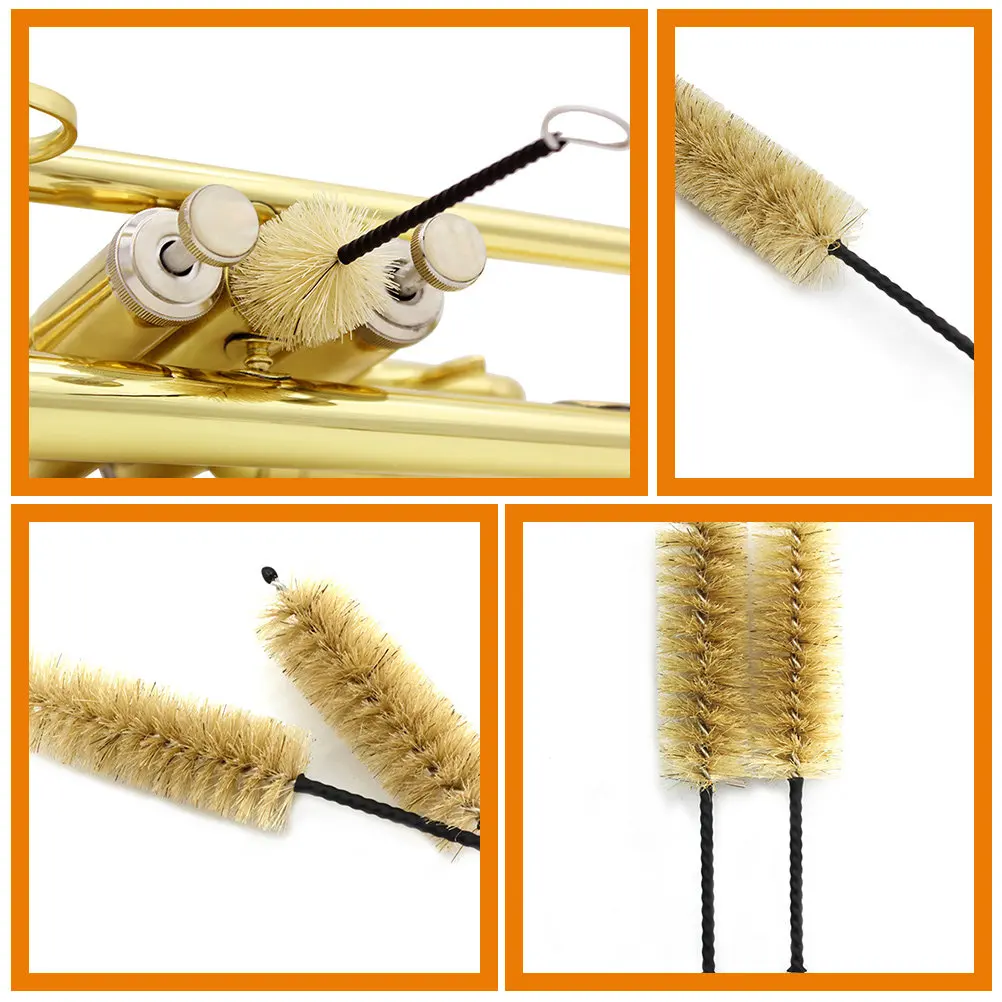 2 Pcs Cleaning Brush Brushes for Trumpet and Mouthpiece Little Multipurpose Sax Cleaner