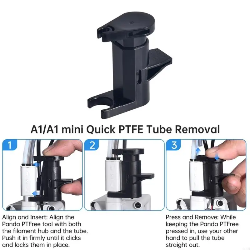 

20CB Расходная трубка из ПТФЭ, быстросъемный инструмент для печати, быстросъемная деталь 3D-принтера для P1P P1S X1C X1E,