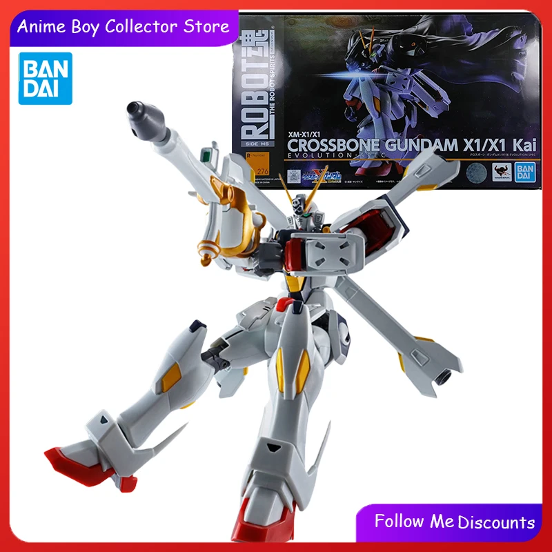 

Bandai The Robot Spirits Model Kit CROSSBONE GUNDAM X1/X1 Kai Action Figure Mobile Suit Gunpla Toys For Boys Gift for Children