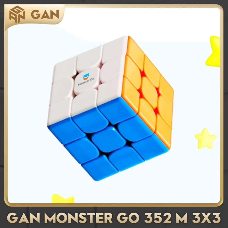 [CubeFun]GAN Monster Go 352 M 3X3 Magnetic Magic Speed Cube Stickerless Professional Puzzle Toys For Children Gifts