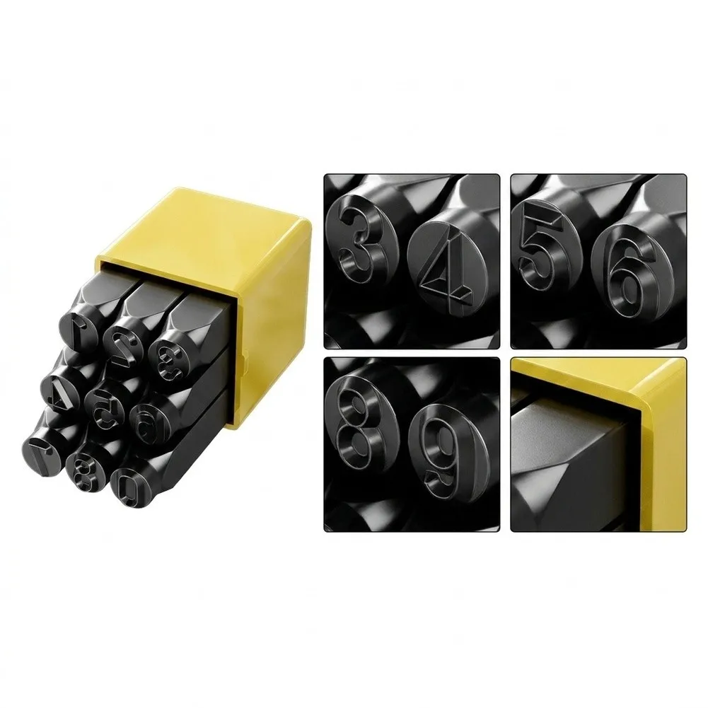 Engraving Punch Set Steel Letter Stamp Set High-carbon Steel Construction Clean Legible Imprints Lettering And Numbering Kit
