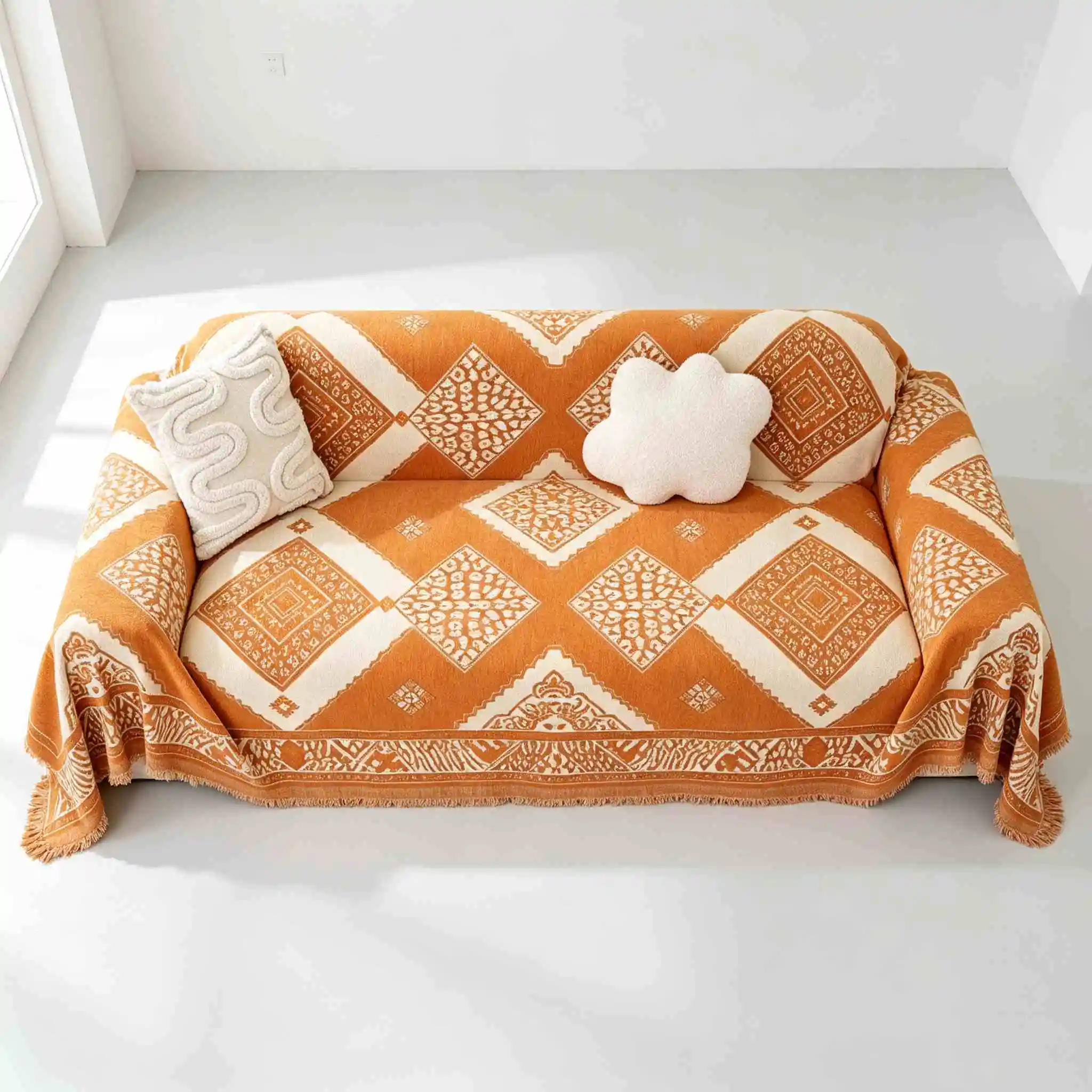 Nordic Chenille Sofa Towel Cover All Season Universal Sofa Throw Blankets Non Slip Pets Kids Anti-dirty Recliner Armchair Covers