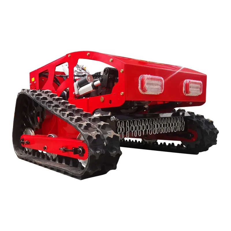 Emote Lawn Mower 550mm Remote Control Lawn Mower Rubber Tracks For Sale