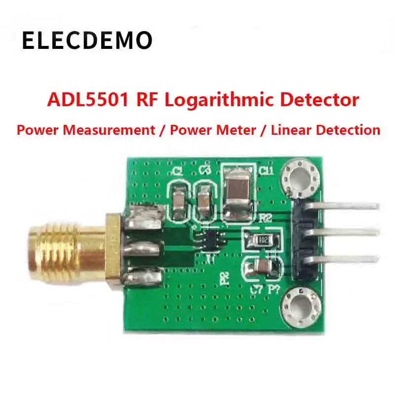 ADL5501 50MHz-4GHz Linear RF Power Detector Module, High Precision Low Noise Power Meter Board, 50dB Dynamic Range Wideband DIY