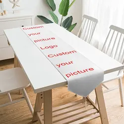 Custom Rectangular Table Cloth Kitchen Table Heat Resistant Durable Table Runner Table Cloth Decoration Home Hotel Banquet Party