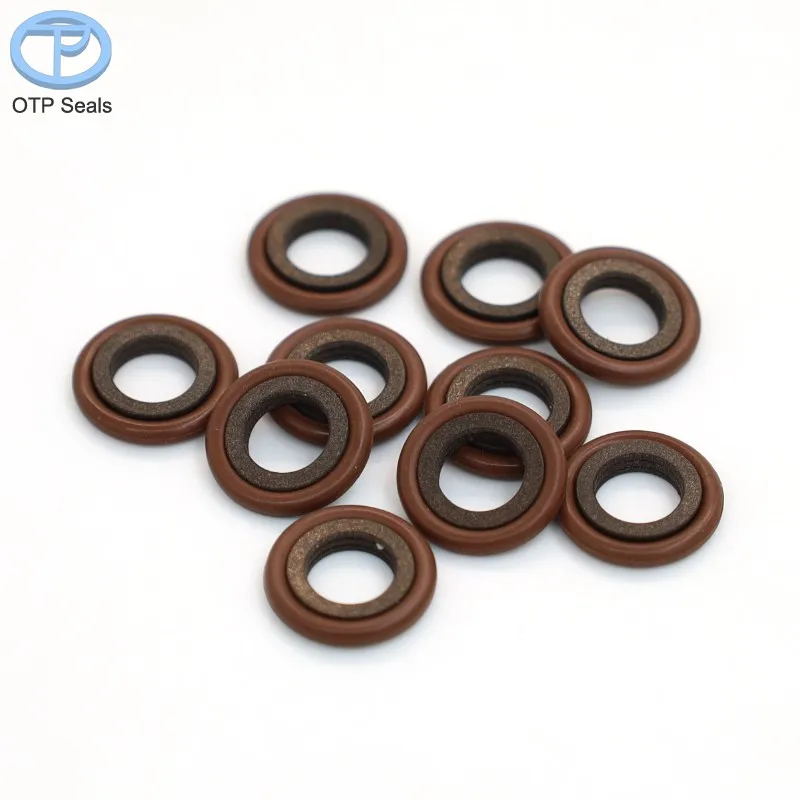 Combination Seal for Shafts PTFE Piston Rod seals polytetrafluoroethylene add copper Powder FKM O-Ring Non-Standard customized