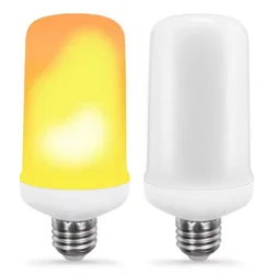 E27 E14 LED Dynamic flame effect light 12W bulbs Multiple mode Creative corn lamp Decorative lightFor bar hotel restaurant party