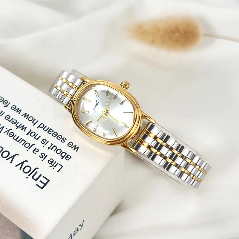 Simple High-Value Oval Ellipse Acrylic Band Women's Watch Small Exquisite Eco-Friendly Korean-Style Student Quartz Watch