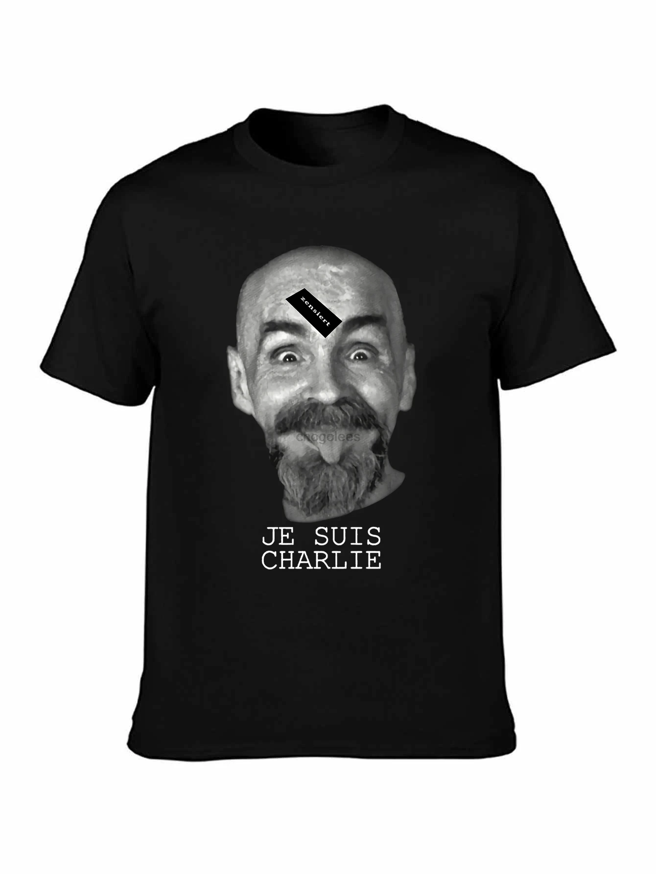 قميص Je Suis Charlie Charles Manson Serial Killer Massmurder Gr. S bis 5XL. إس بي إس 5XL #1