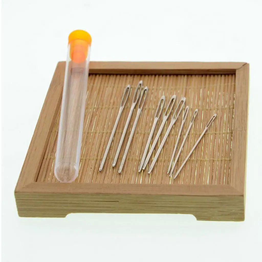 Stainless Steel Large-eye Blunt Sewing Threading Kit for Embroidery Knitting and Darning