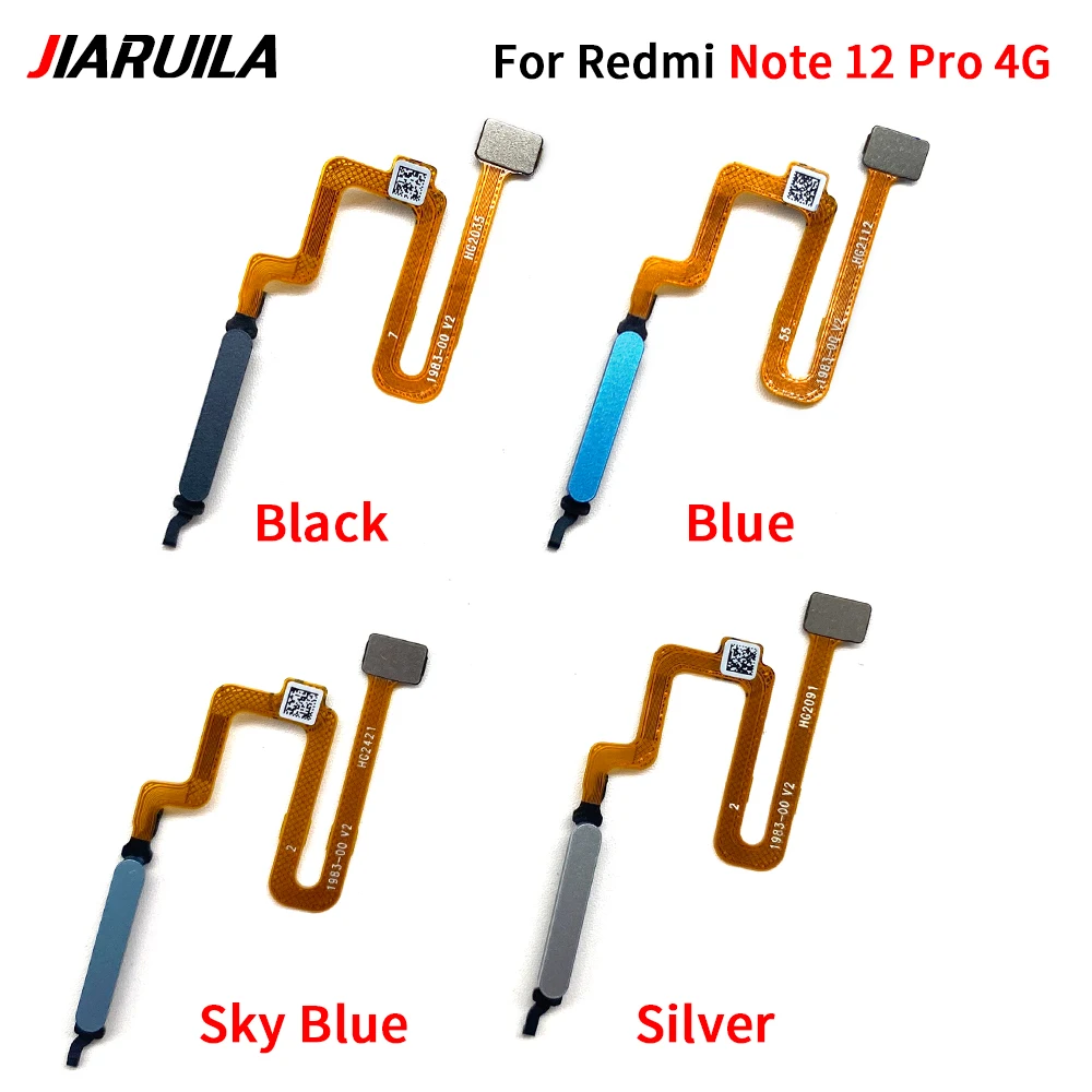 home button Flex For Xiaomi Redmi Note 12 13 Pro 4G Plus 5G Fingerprint Sensor Home Return Key Menu Button Flex Ribbon Cable