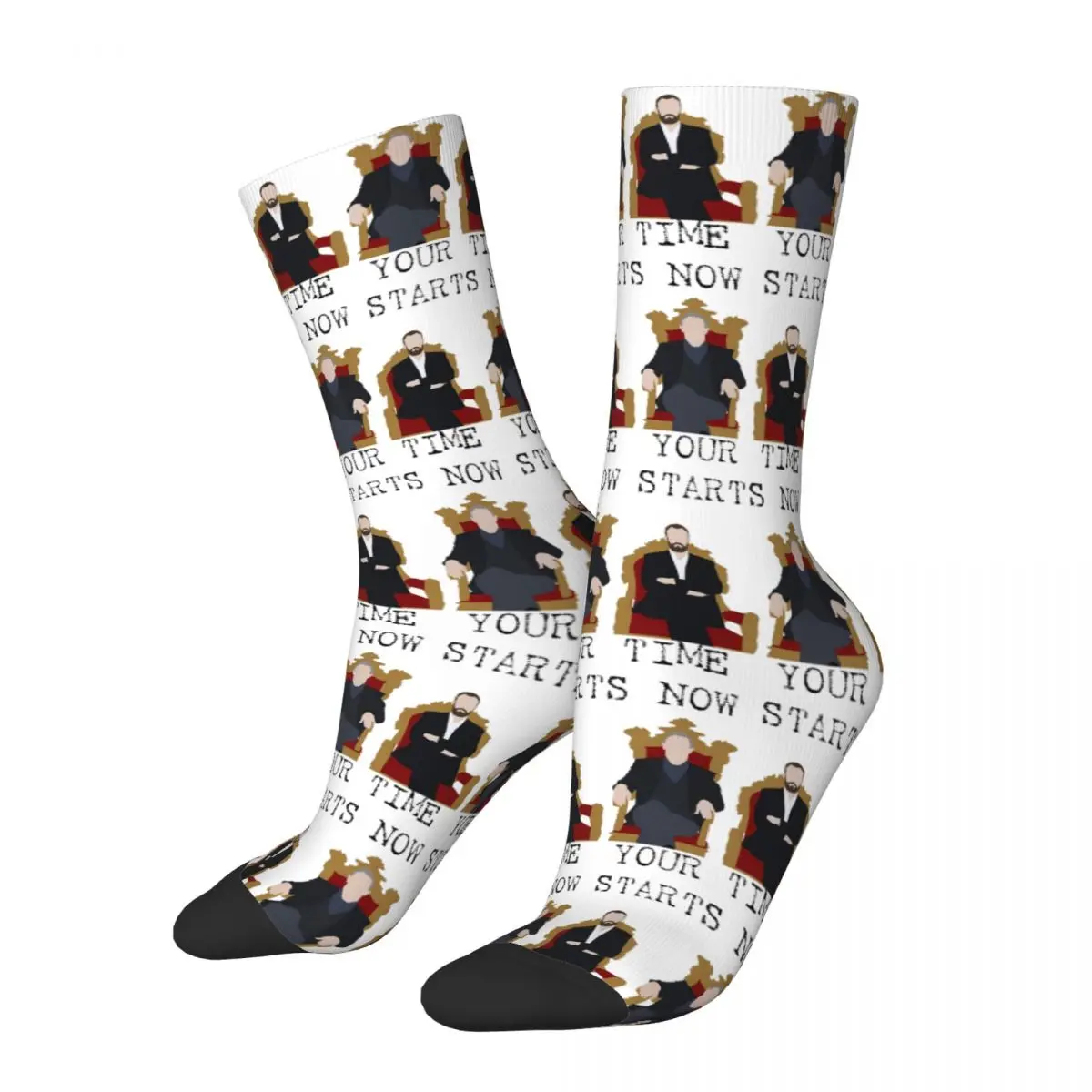 

Your Time Starts Now. Taskmaster Socks Harajuku High Quality Stockings All Season Long Socks Accessories for Birthday Present