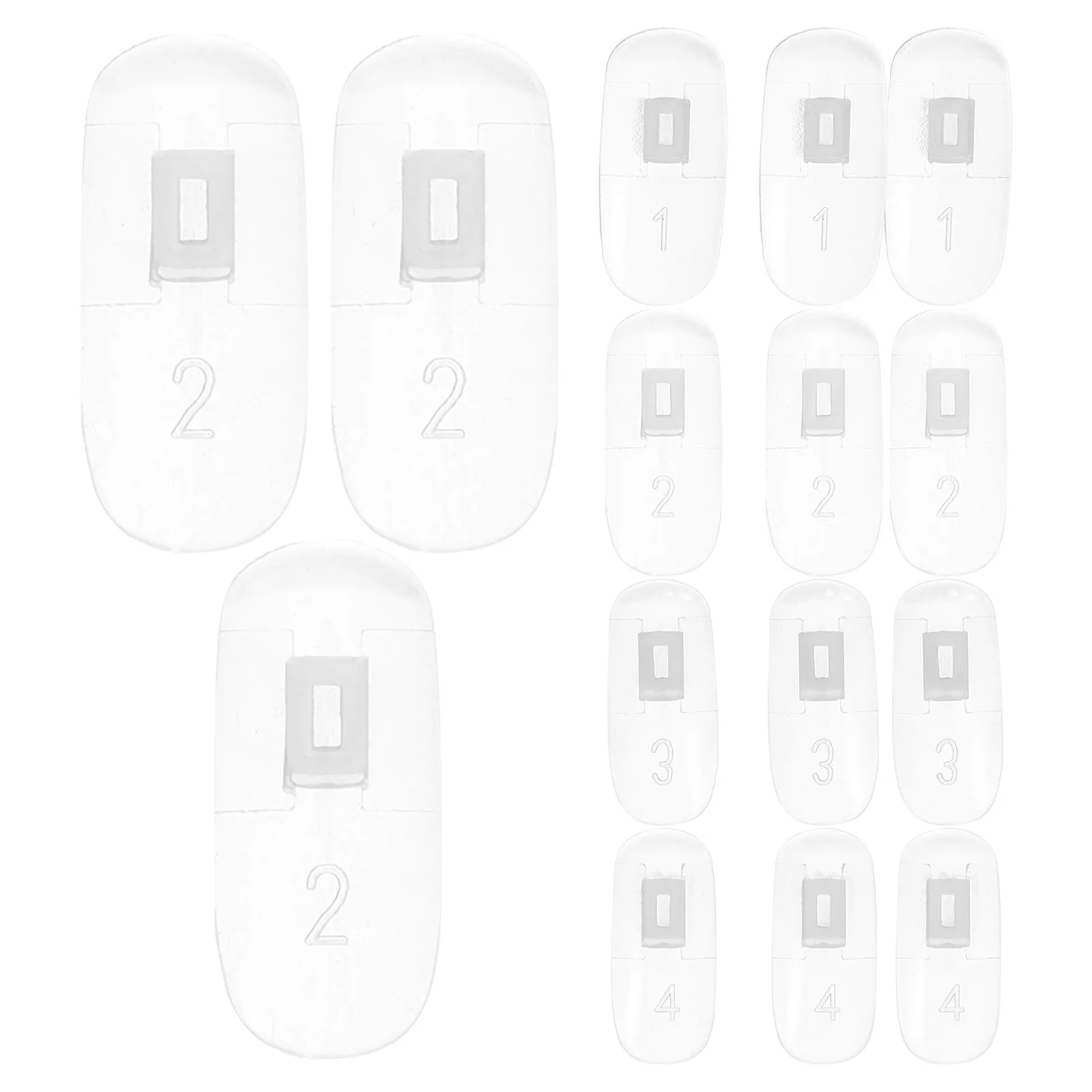 

100 pcs Practice Nail Tips Joint Chips Display Sticks Bendable Sample Accessories Clear Color Nail Mechanical H