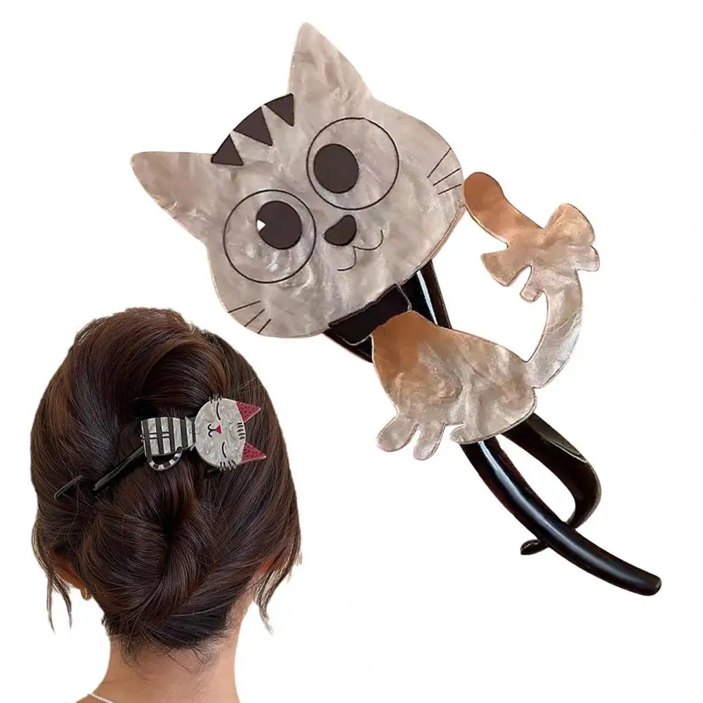 الفتيات مقاطع الشعر الكرتون القط ديكور تويست مخلب الظهر رئيس كراب حامل النساء تصفيف الشعر أداة إكسسوارات الشعر ارتداء اليومي