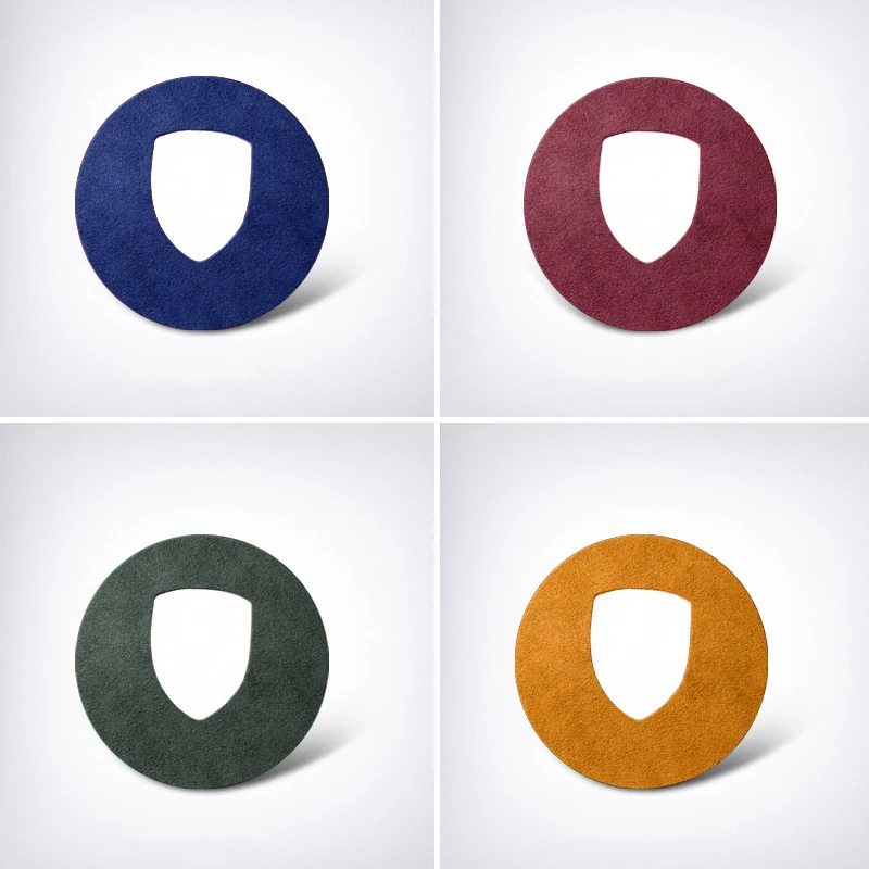 For Porsche Panamera Macan Cayenne 718 911 Interior Accessories Top Suede Car Styling Steering Wheel Center Label Sticker Decals