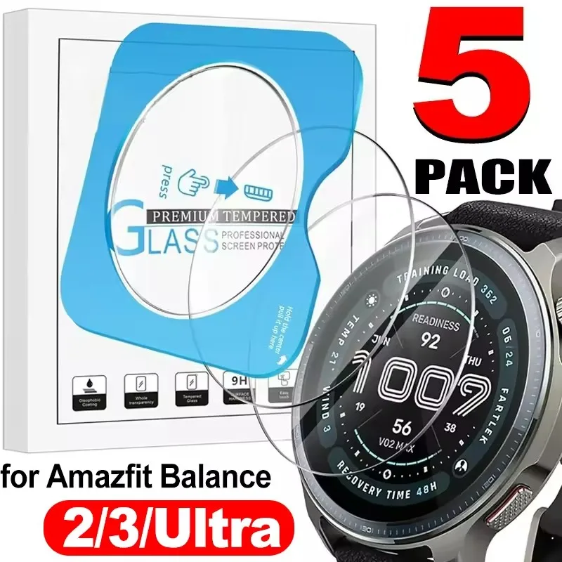 Tempered Glass for Amazfit Balance 2 3 Ultra Screen Protectors Easy to Install Protective Films for Amazfit Balance 2 3 Ultra
