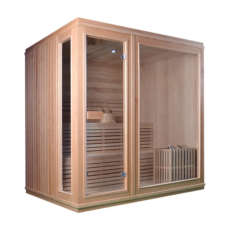 Finland traditional home dry indoor sauna rooms with stove and stone home steam sauna room personal steam shower sauna combo