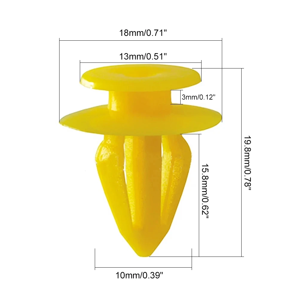 50PCS Auto Door trim panels Fastener clips Car plastic fixed clip For Skoda octavia fabia rapid yeti superb kodiaq