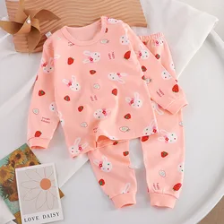 Children's Clothing Boys Girls Cotton Cartoon Autumn winter Clothing Suit Pants Sleepwear Underwear Kids Clothes Children Sets