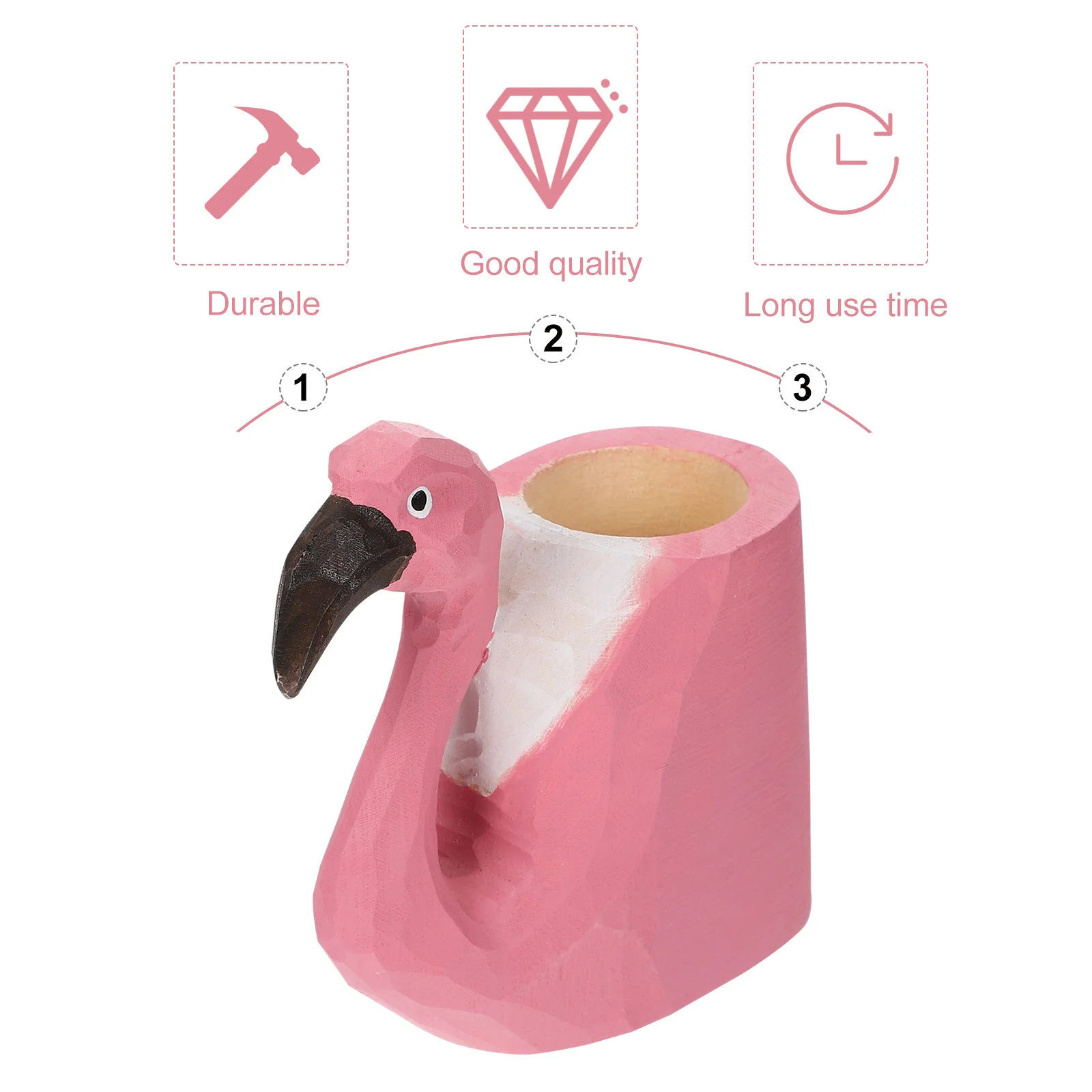 1 قطعة حامل قلم منحوت من الخشب على شكل حيوان ديكور سطح المكتب رافعة حامل قلم رصاص منظم حاوية أقلام خشبية للفصول المكتبية