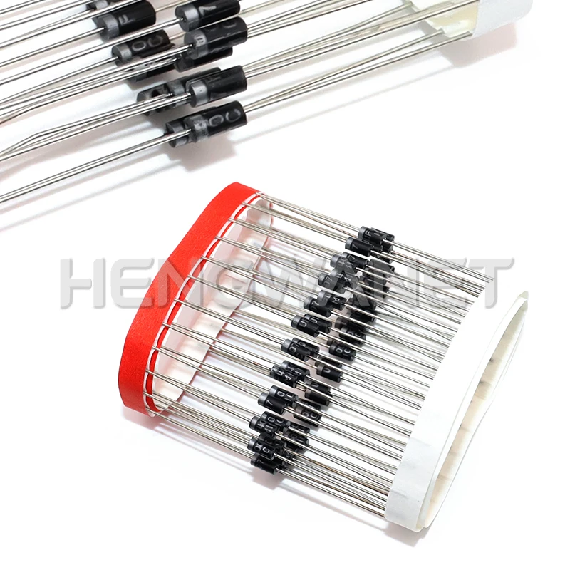 100pcs 1N4007 Rectifier Diode IN4007 1A 1200V DIP DO-41 Schottky Diode