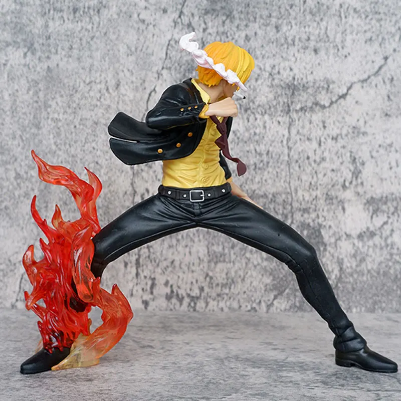 Anime One Piece PVC Action Figures, Vinsmoke Sanji, Batalha GK Figurine, Modelo de Coleção, Boneca Brinquedos, Presentes de Aniversário, 19cm