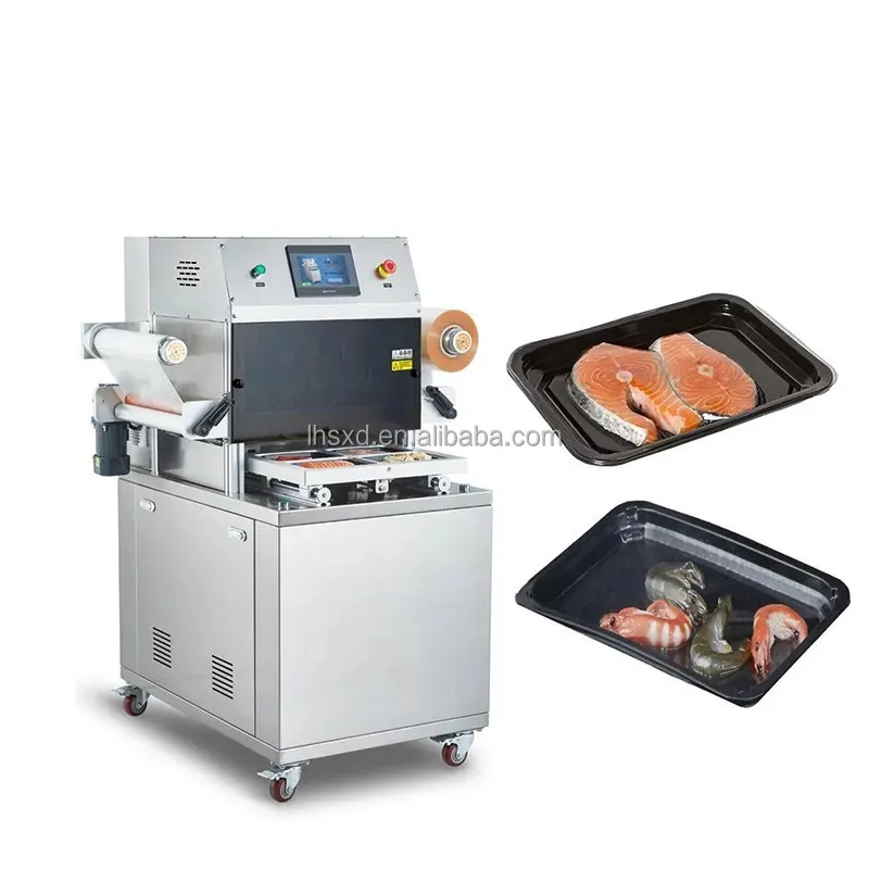 Fully Automatic Controlled Atmosphere Packaging Machine for Food Preservation Nitrogen Vacuum Sealer for Meat Cheese Snacks