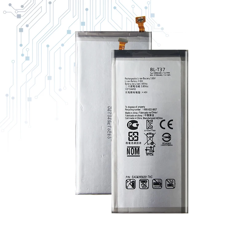 BL-T37 Battery For LG V40 Thinq Q710 Q8 2018 Version Q815L Mobile Phone Bateria 3300Mah + Free Tool