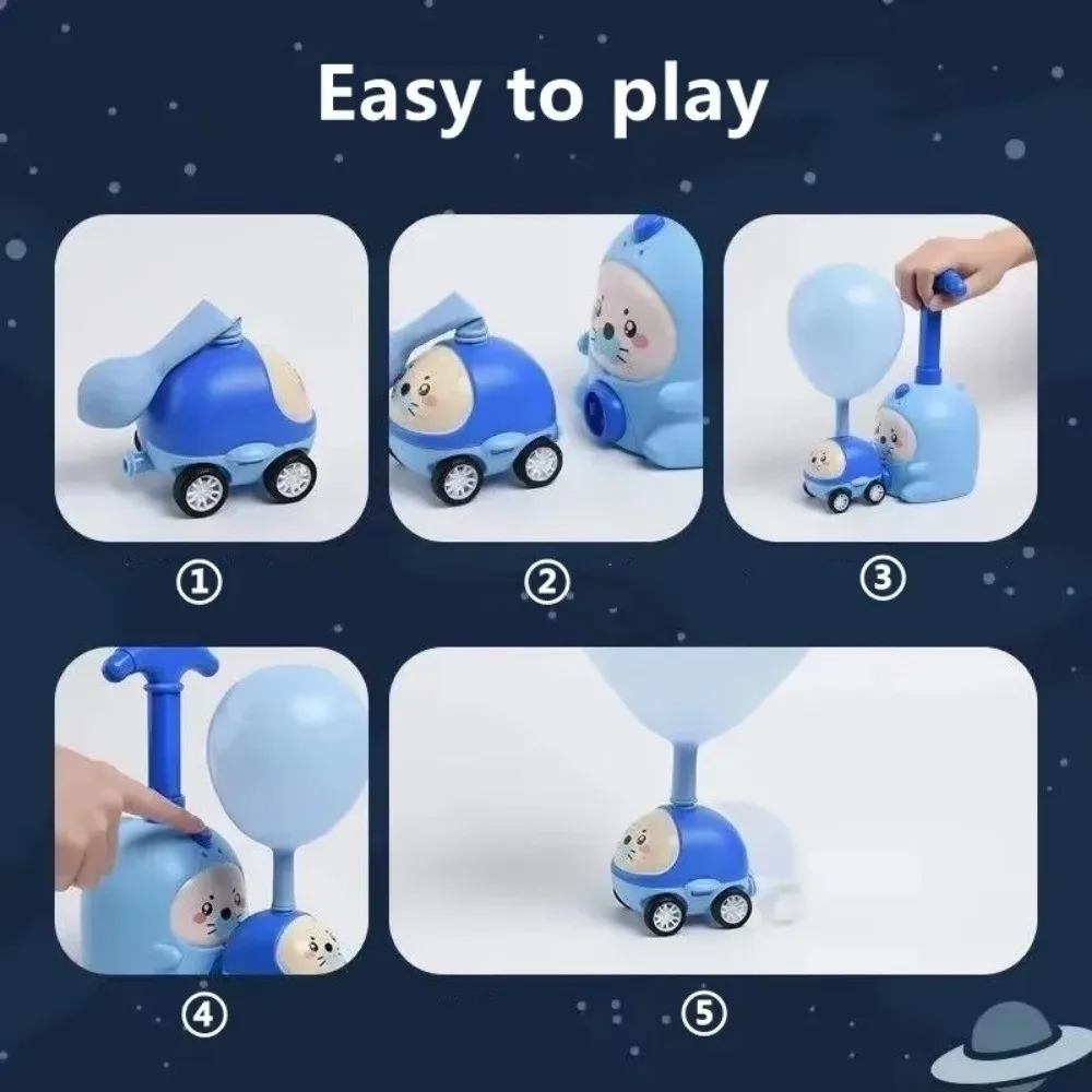 Car Tower Design Balloon Launcher Air Propulsion System Balloon Launch Playset Inertial Air Power Duck Stimulating Inertia