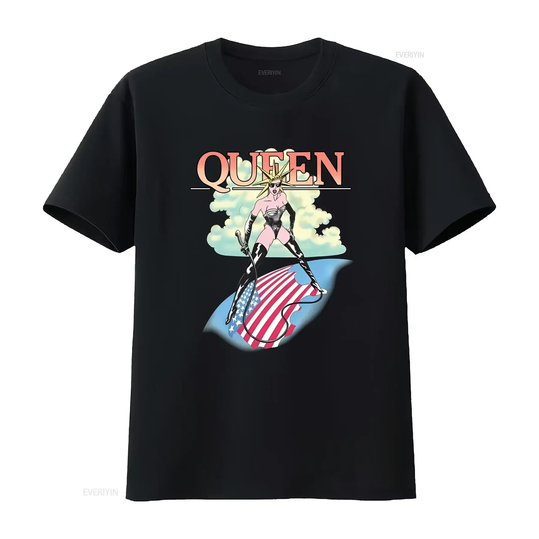 

Футболка Queen Mistress, винтажная стираная уличная одежда, топ для повседневной носки, унисекс, универсальная, мягкая, растянутая, с графикой, удобная