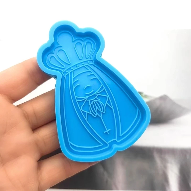 Semi-stereoscopic King Keychain Mold Epoxy Crystal Silicone Ornaments Mold