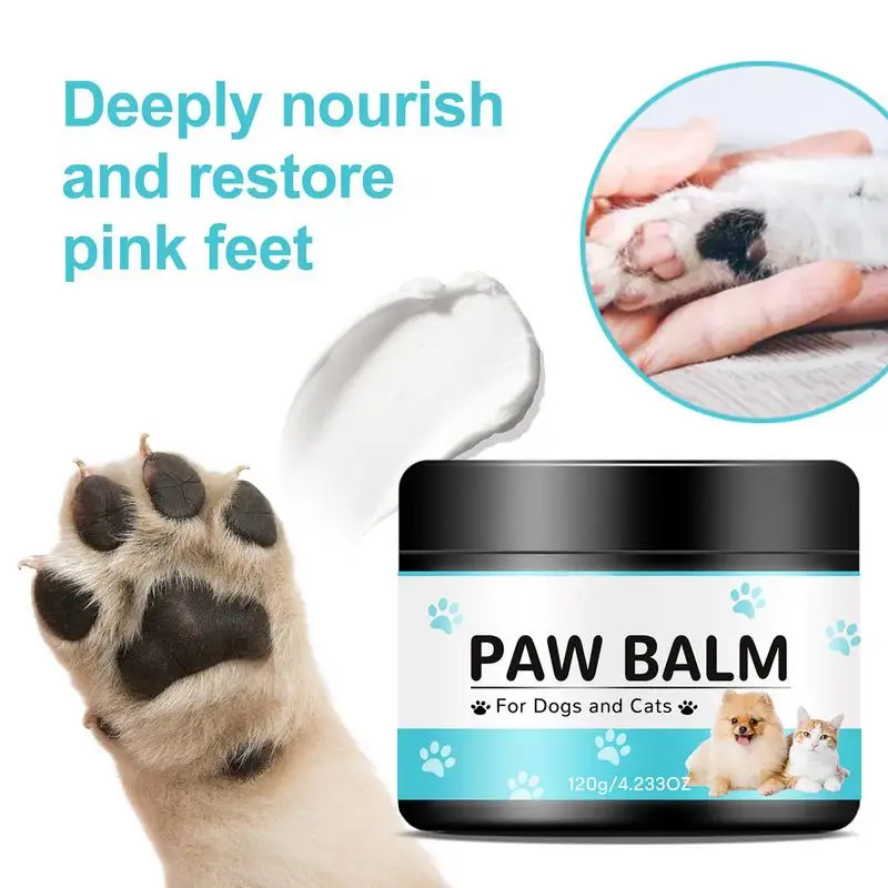 Dog Paw Balm 120g Dog Paw Wax Dog Paw Protection For Hot Pavement Moisturizing Licksafe Dog Paw Balm Protects From Cracks &