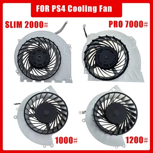 Imagen 1 del producto Nuevo ventilador de refrigeración interno para consola de juegos PS4, enfriador serie 1000/1200/2000/7000, repuesto para ventilador silencioso de Host PS4