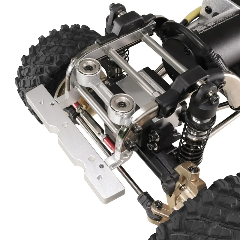 Excelente parachoques delantero de actualización de coche RC fijo para coche Meijiaxin MJX H12Y H12Y + RC, soporte de barra delantera de actualización de Metal