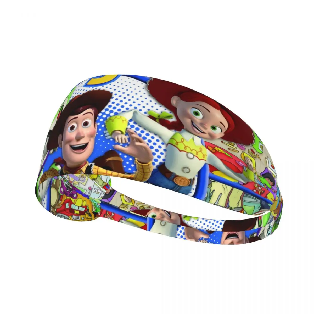 

Custom Comedy Toy Story Sweatband Women Men Moisture Wicking Anime Movies Gym Headband for Cycling