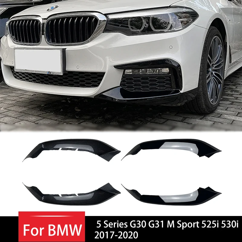 

Front Lip Bumper Cover Splitter Spoiler Exterior for BMW 5 Series G30 G31 M Sport 525i 530i 2017-2020 Mist Lampshade