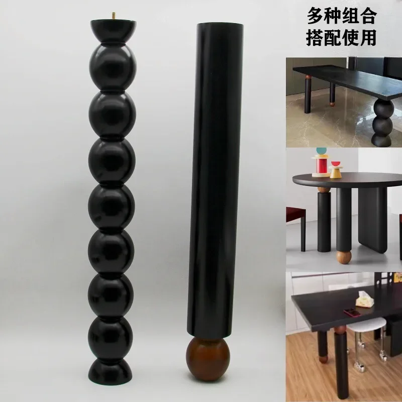 Solid Wood Table Legs Vintage Dining Desk Feet Industrial Office Desk Support Rustic Furniture Legs for Kitchen Island