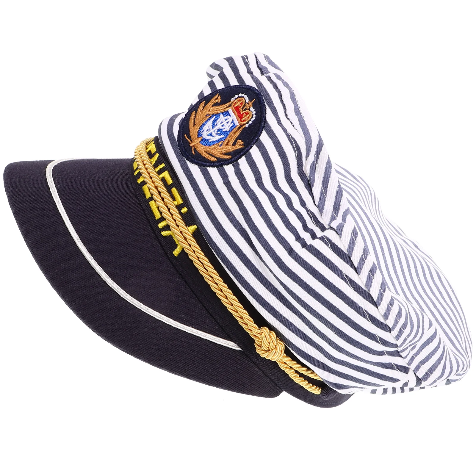 Gorras y sombreros para hombre, fiesta para niños, Mariners, barco para adultos, ropa de piloto a rayas azul marino