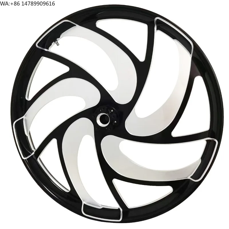 Full-Size Range High-End Custom Motorcycle WheelsFor For Harley Road King Wagon Series New 30 Inch Oversized Front Wheel Rims Wi