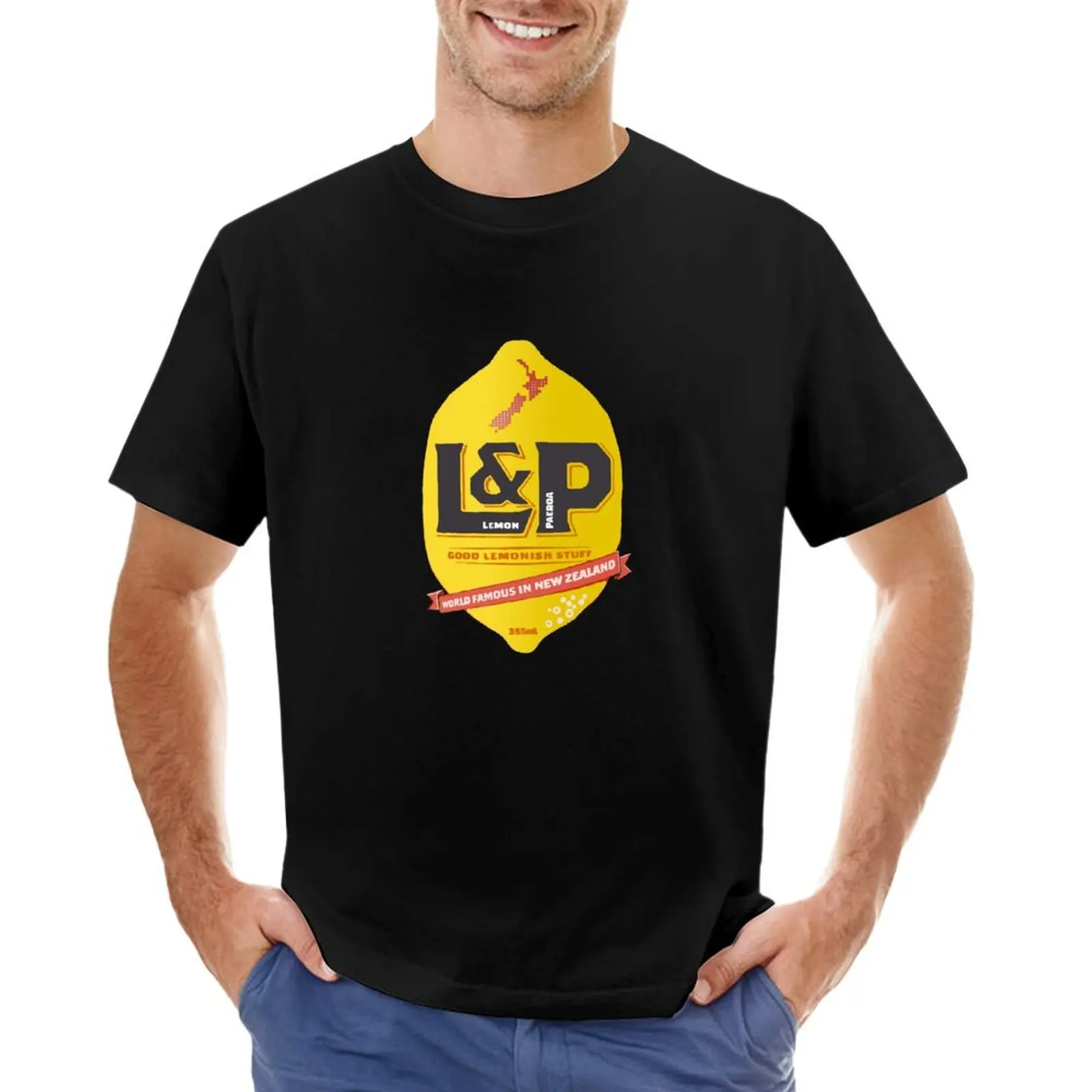 Lemon And Paeroa New Zealand Drink design T-Shirt anime Blouse mens t shirt graphic