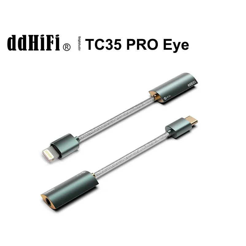 

DD ddHIFI TC35 PRO Eye MQA USB DAC Cable AMP Type C/Lightning to 3.5mm Decoder with ES9281AC Pro chip DSD512 PCM 768kHz