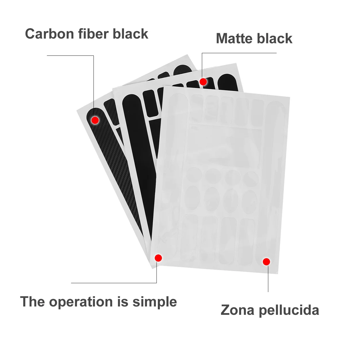 

3pcs Frame Sticker Set Matte Black Carbon Fiber Transparent Chain Stay Cover Anti Scratch Protection Tape For Mountain Road