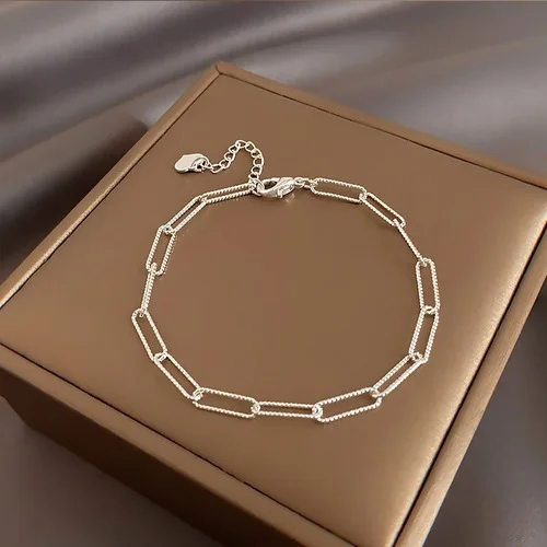 Korean Version Frosted Heart-shaped Bracelet Bright Face Double Heart Bracelet Jewelry Wholesale