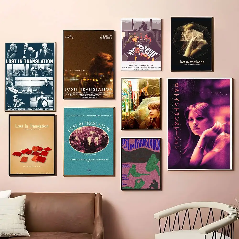 Movie Lost In T-Translation Posters Living Room Bar Cafe Quality Canvas Vintage Style Comics Painting Art Home Wall Decor Pictu