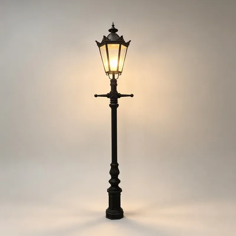 Factory Customized Outdoor European IP65 Waterproof LED Courtyard Light, Garden Landscape Decoration, Antique Street Lamp