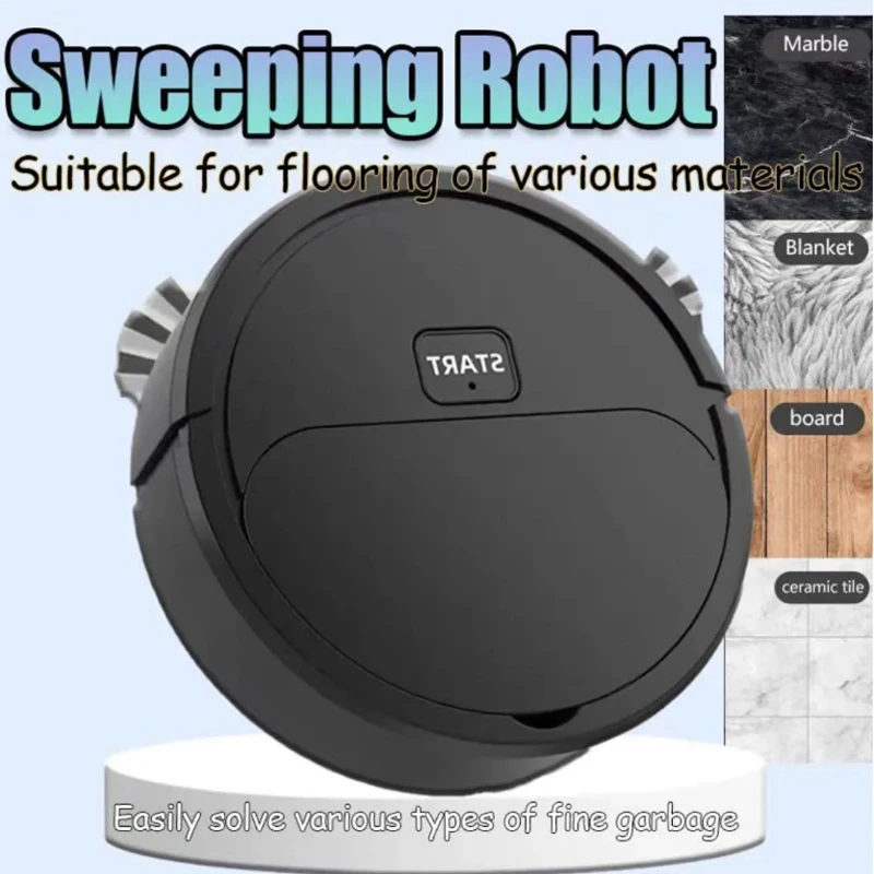 Fully Automatic Sweeping Robot Sweep Vacuum Cleaner Mopping The Floor Mini Cleaner Home Use Lazybones Intelligent 3 In1 Sweeper