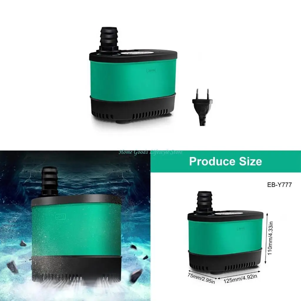 

E74E Практический водяной насос 400 Вт, портативный для поддержания аквариумов и аквариумов