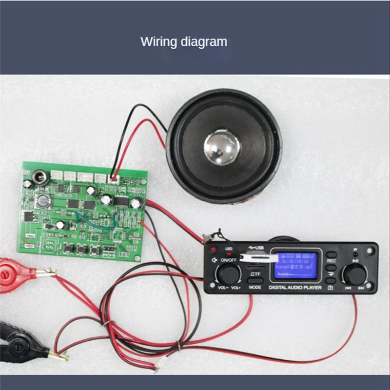 Reproductor de Audio Digital con Bluetooth, reproductor de MP3, placa decodificadora, 128x64 puntos, LCD, USB, SD, BT, FM, módulo de reproductor de música TPM119B