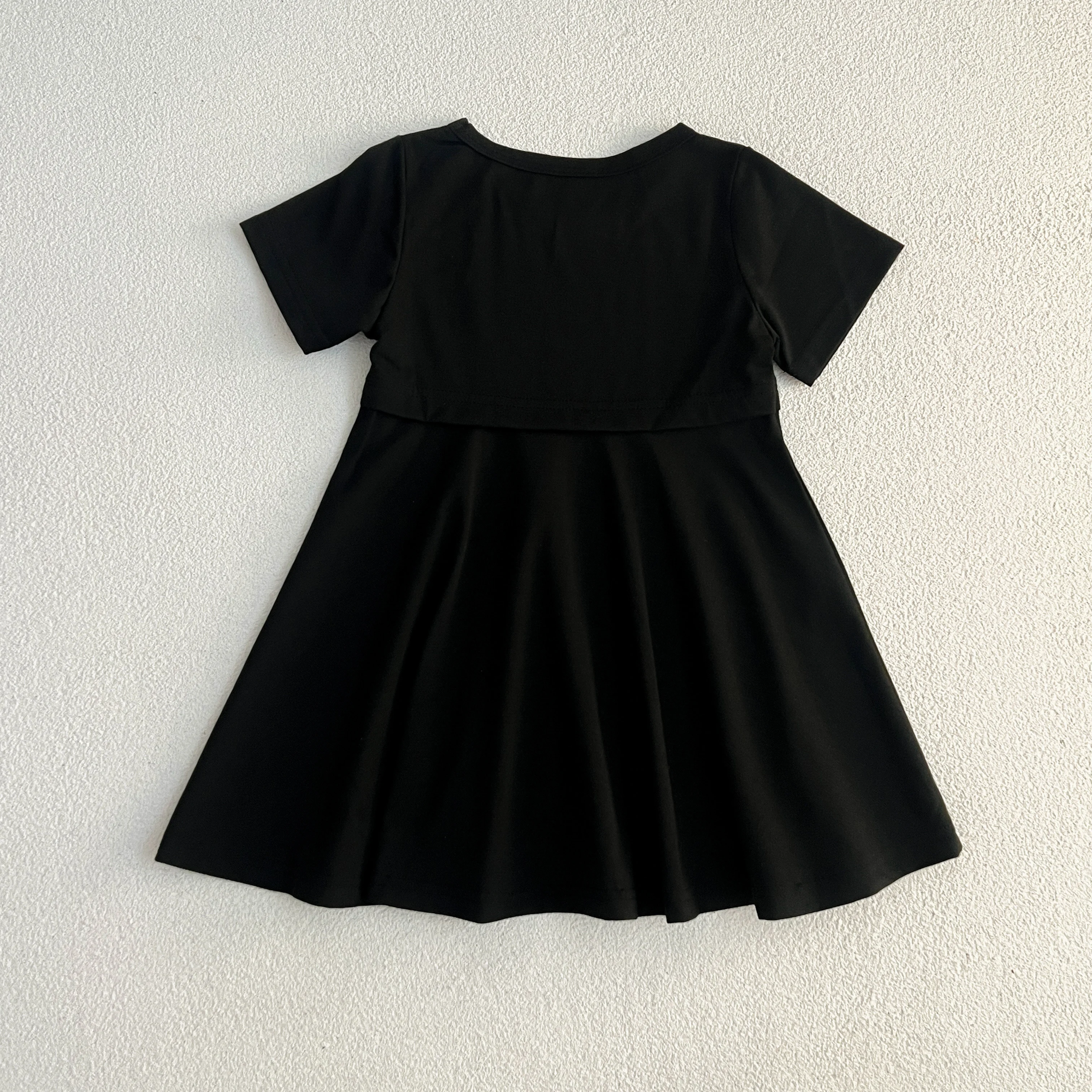 Sommer Kinder Baby Kleid schwarz Baby Mädchen Kleid kurz ärmel ige süße Kleid für Mädchen Kurzarm eine Linie Party Kleid Mädchen Kleidung – Detail 10